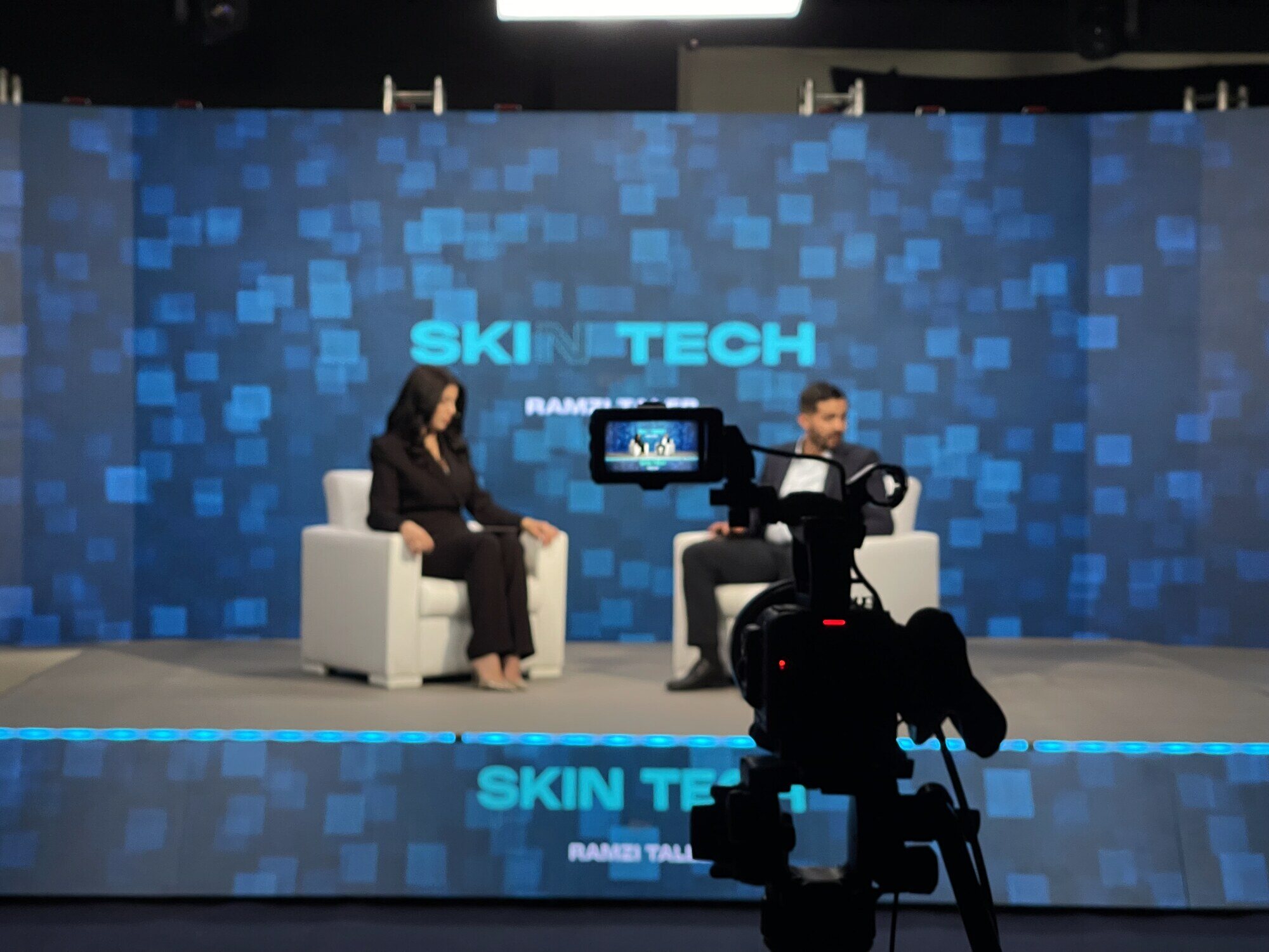 Tournage de Skin Tech sur le plateau LED du studio NAVSI